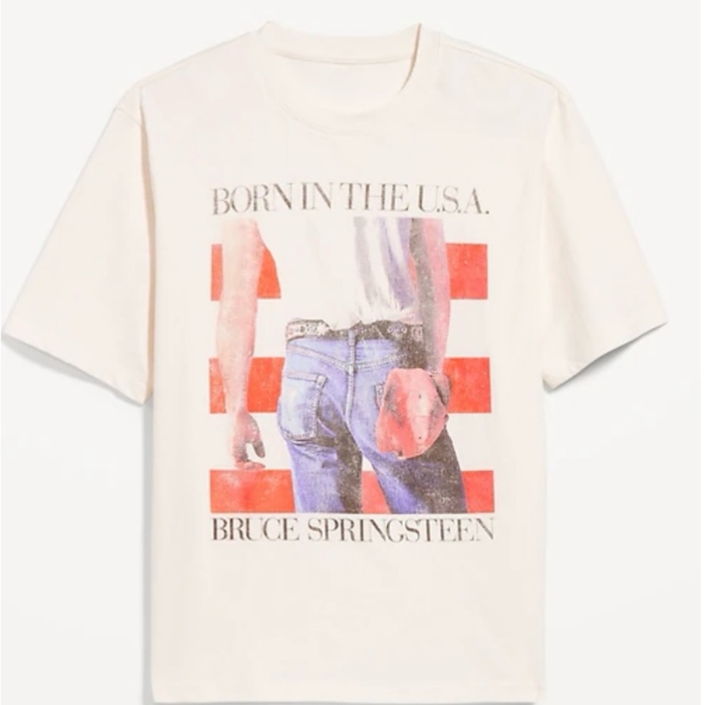 Old Navy Cream Graphic Tee